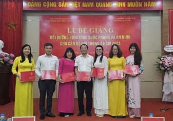 CÁN BỘ CHỦ CHỐT CỦA HANEL HOÀN THÀNH TỐT KHÓA BỒI DƯỠNG KIẾN THỨC QUỐC PHÒNG – AN NINH NĂM 2023